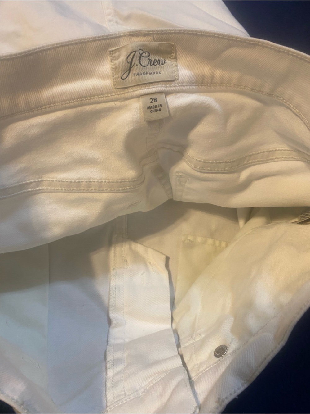 J. Crew White Denim Mini Skirt with Raw Hem - Picture 12 of 12